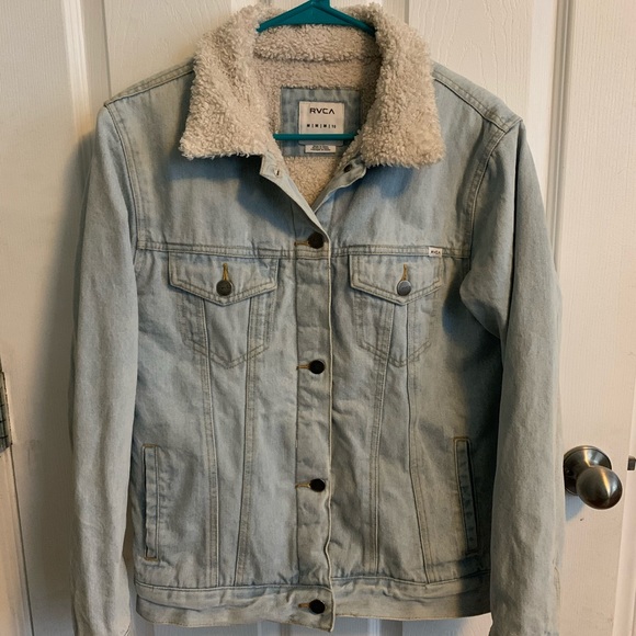 RVCA sherpa lined trucker jacket - Picture 1 of 4